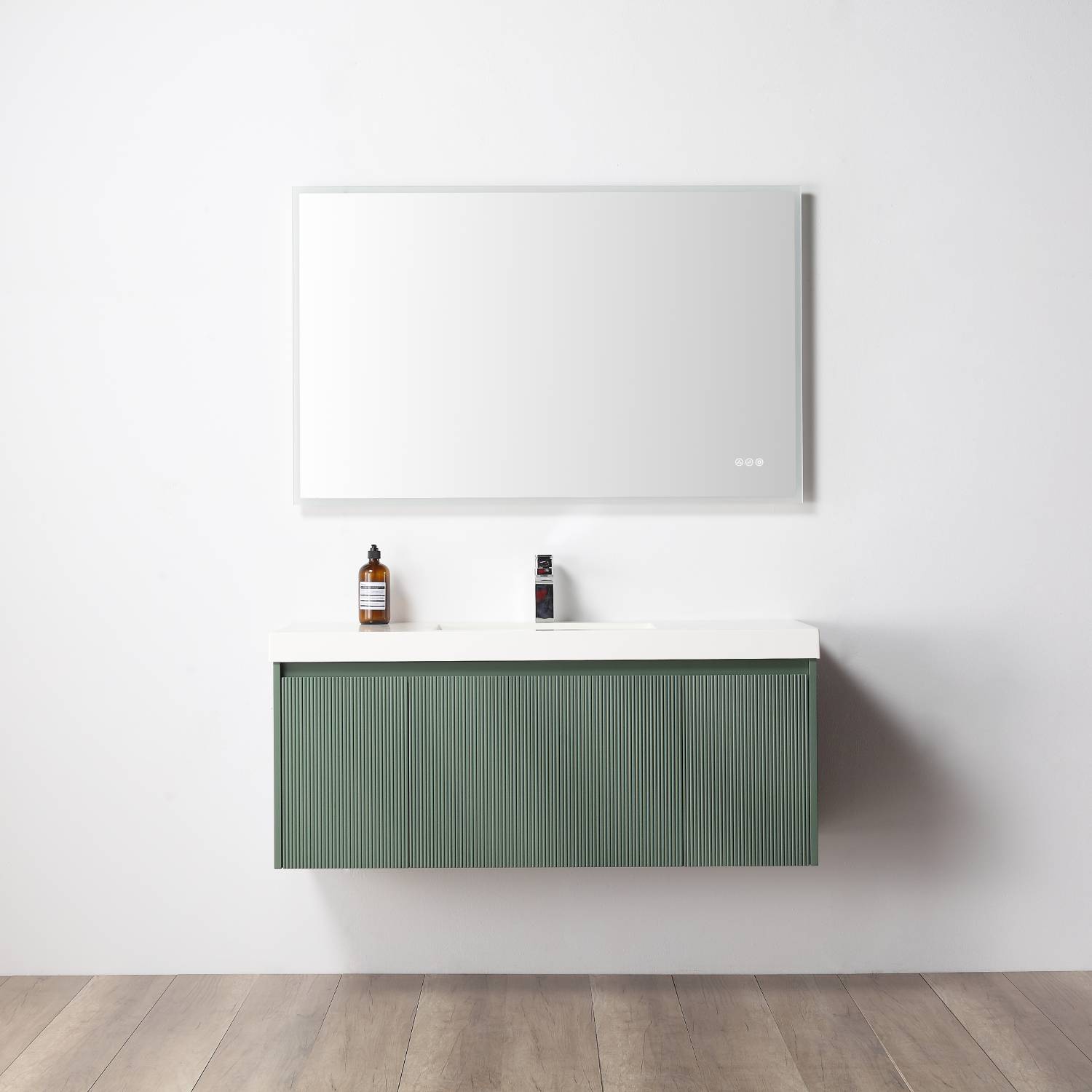 Blossom Positano Single Sink Floating Vanity, 48", Green