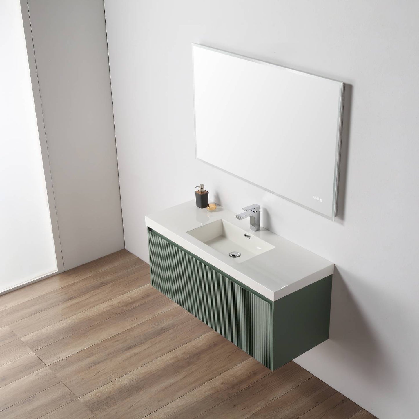 Blossom Positano Single Sink Floating Vanity, 48", Green