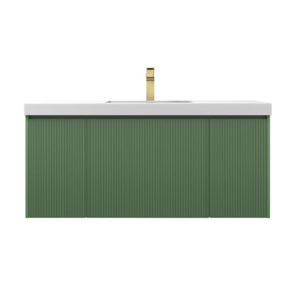 Blossom Positano Single Sink Floating Vanity, 48", Green