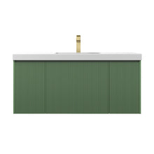 Load image into Gallery viewer, Blossom Positano Single Sink Floating Vanity, 48&quot;, Green