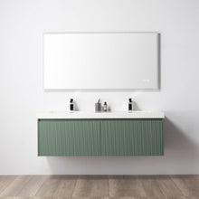 Load image into Gallery viewer, Blossom Positano 60&quot; Floating Double Sink Bathroom Vanity with Top, NO Side Cabinets, Green