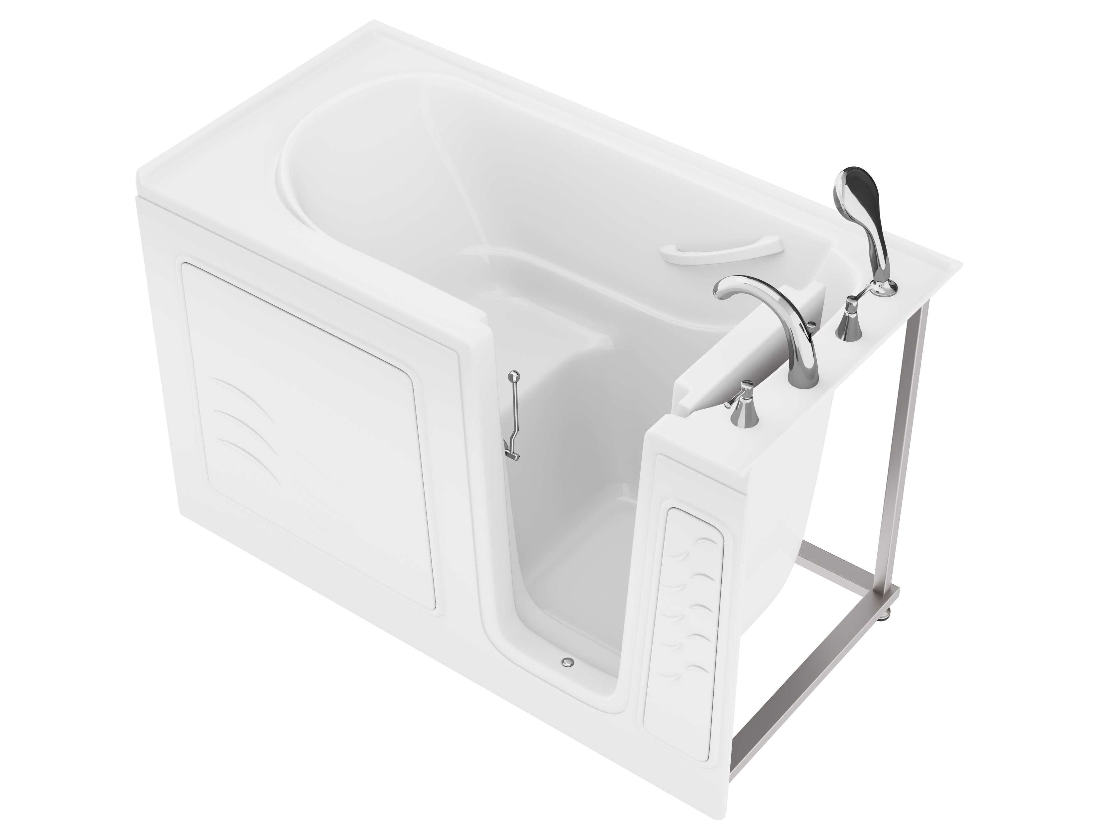 Value Series 30" × 60" Walk-In Soaking Tub with Quick Fill Faucet in White