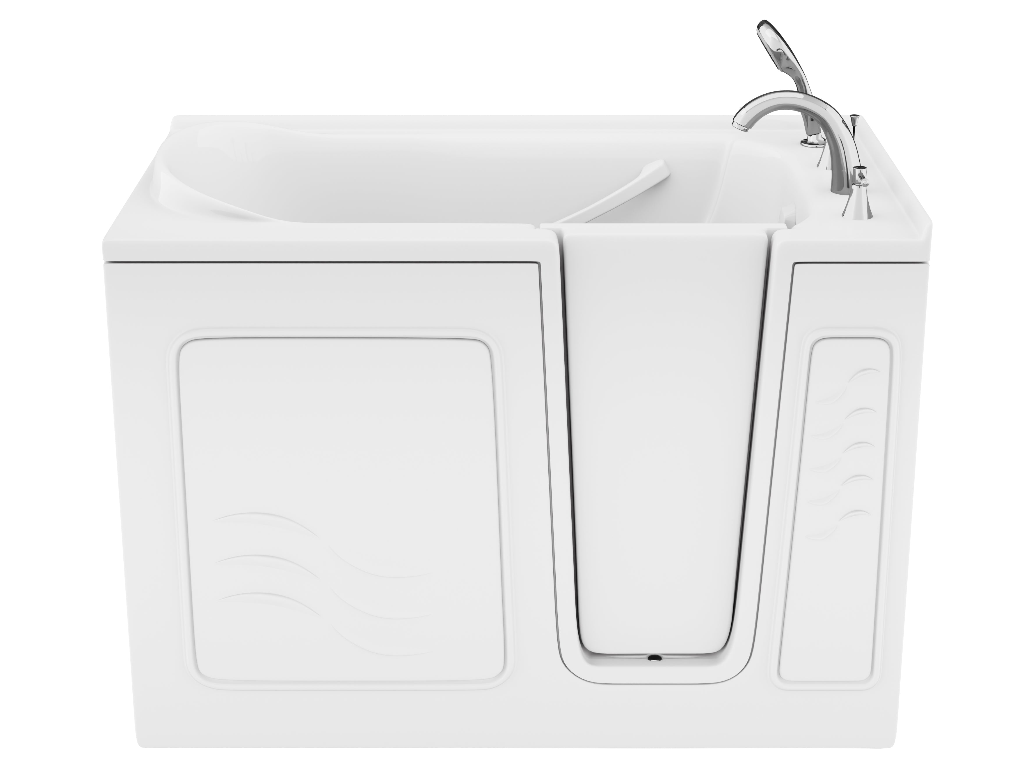 Value Series 30" × 53" Walk-In Soaking Tub with Quick Fill Faucet in White