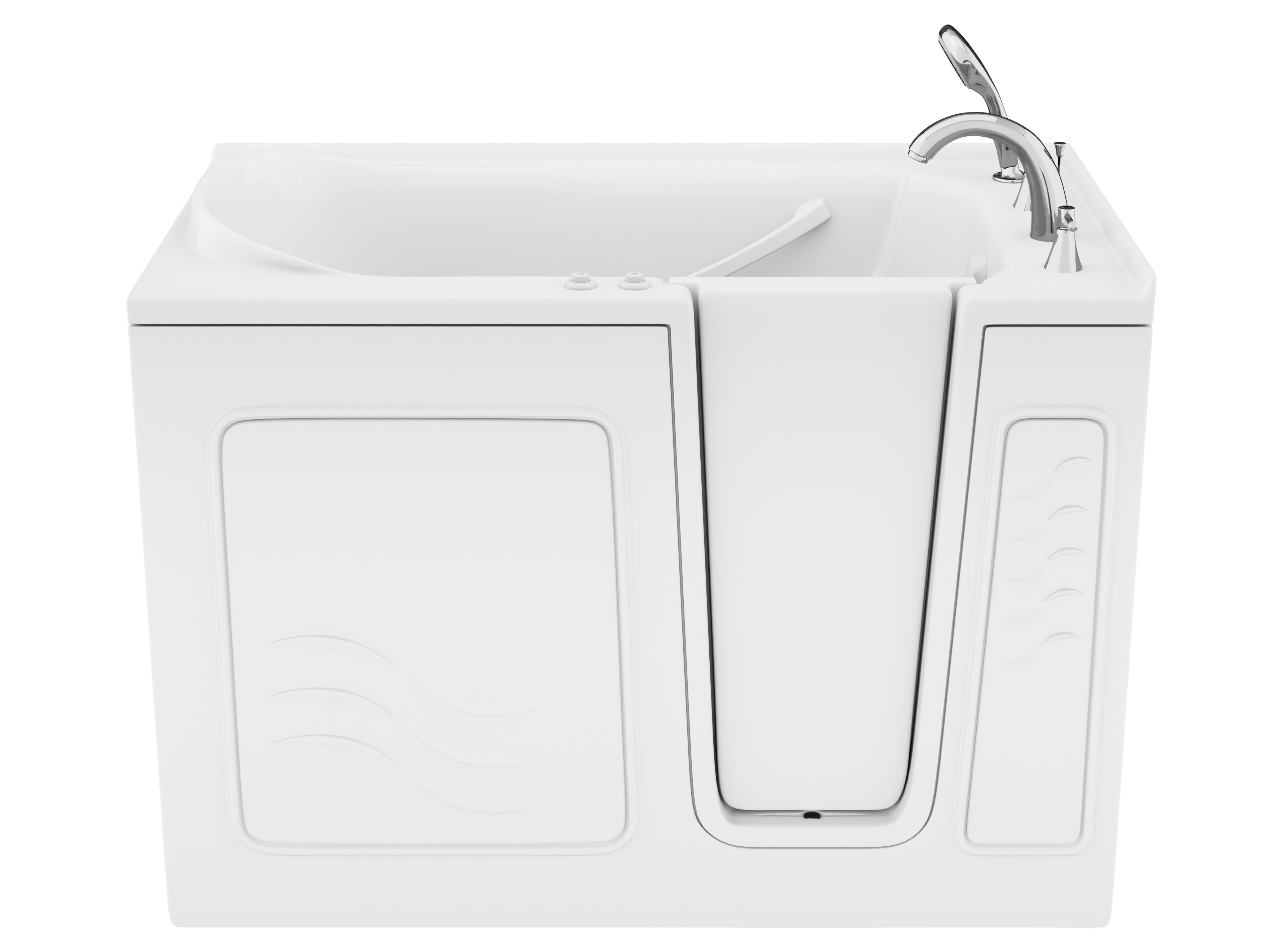 Value Series 30" × 53" Walk-In Whirlpool and Air Tub with Quick Fill Faucet in White