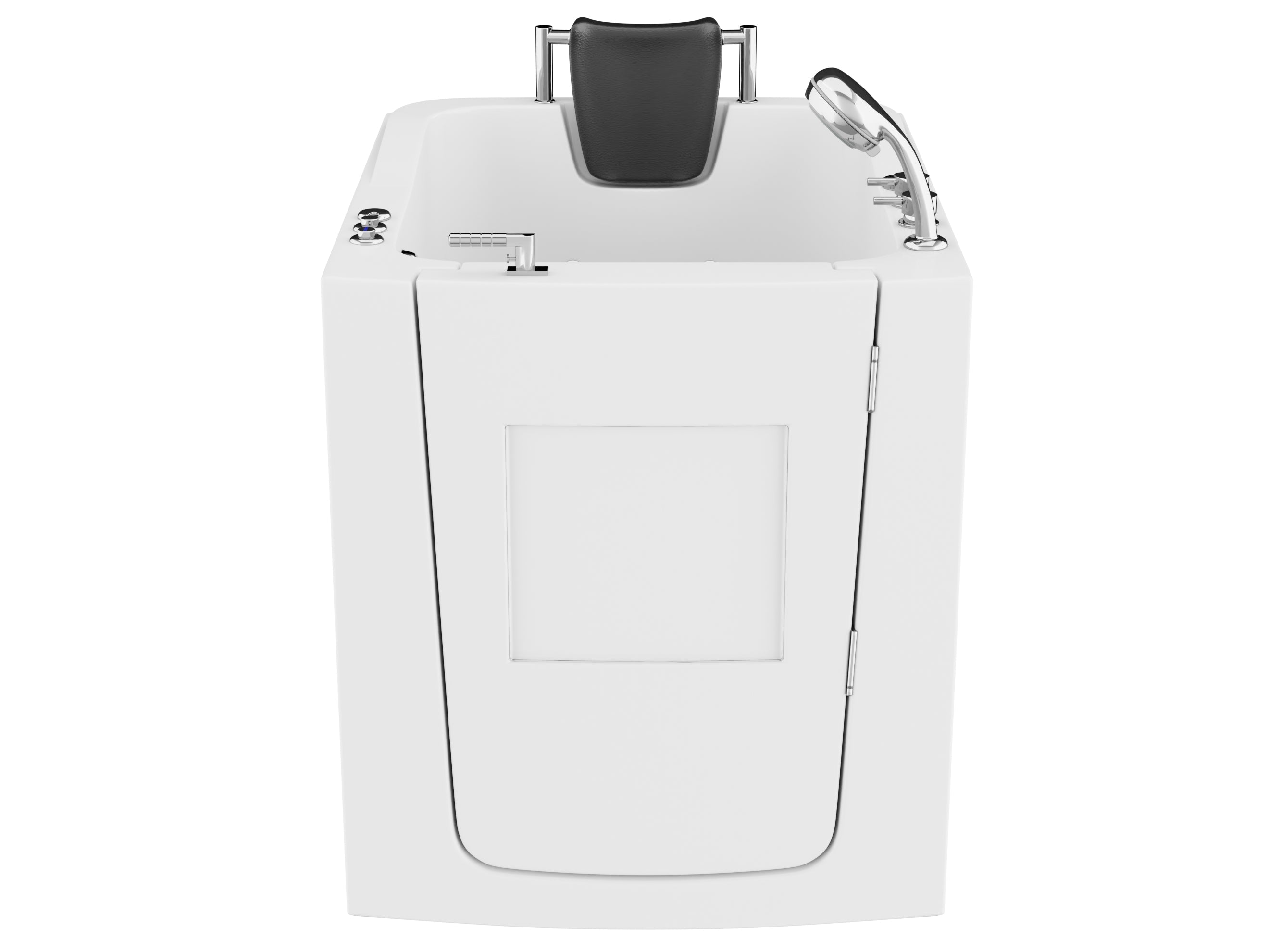 Coupe Series 32" × 38" Walk-In Whirlpool and Air Tub with Left Swinging Door in White