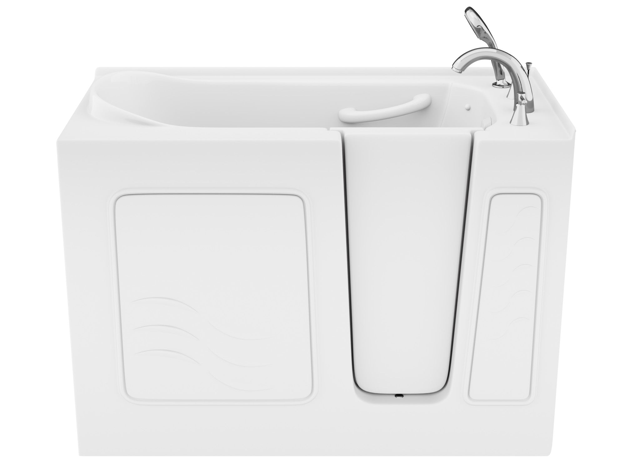 Value Series 26" × 53" Right Drain Quick Fill Walk-In Soaking Tub in White