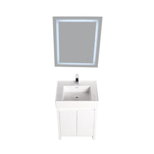 Load image into Gallery viewer, Blossom Capri 24″ Vanity with Dual LED Illumination, Glossy White, up1