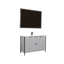 Load image into Gallery viewer, Blossom Zurich 48″ Vanity - Metal Grey , Ceramic Basin, front