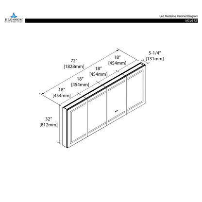 Blossom Canopus LED Medicine Cabinet – Diagram 2