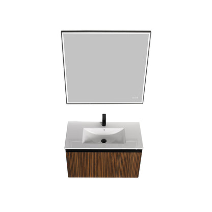 Blossom Lille – 36 Inch Vanity - Brown Walnut Strip