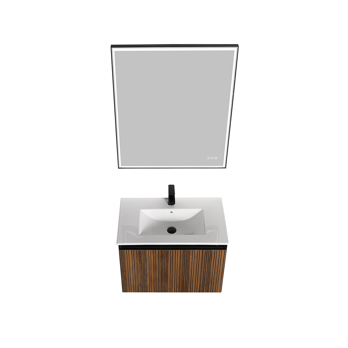 Blossom Lille – 30 Inch Vanity - Brown Walnut Strip