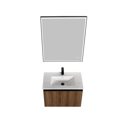 Blossom Lille – 30 Inch Vanity - Brown Walnut Strip