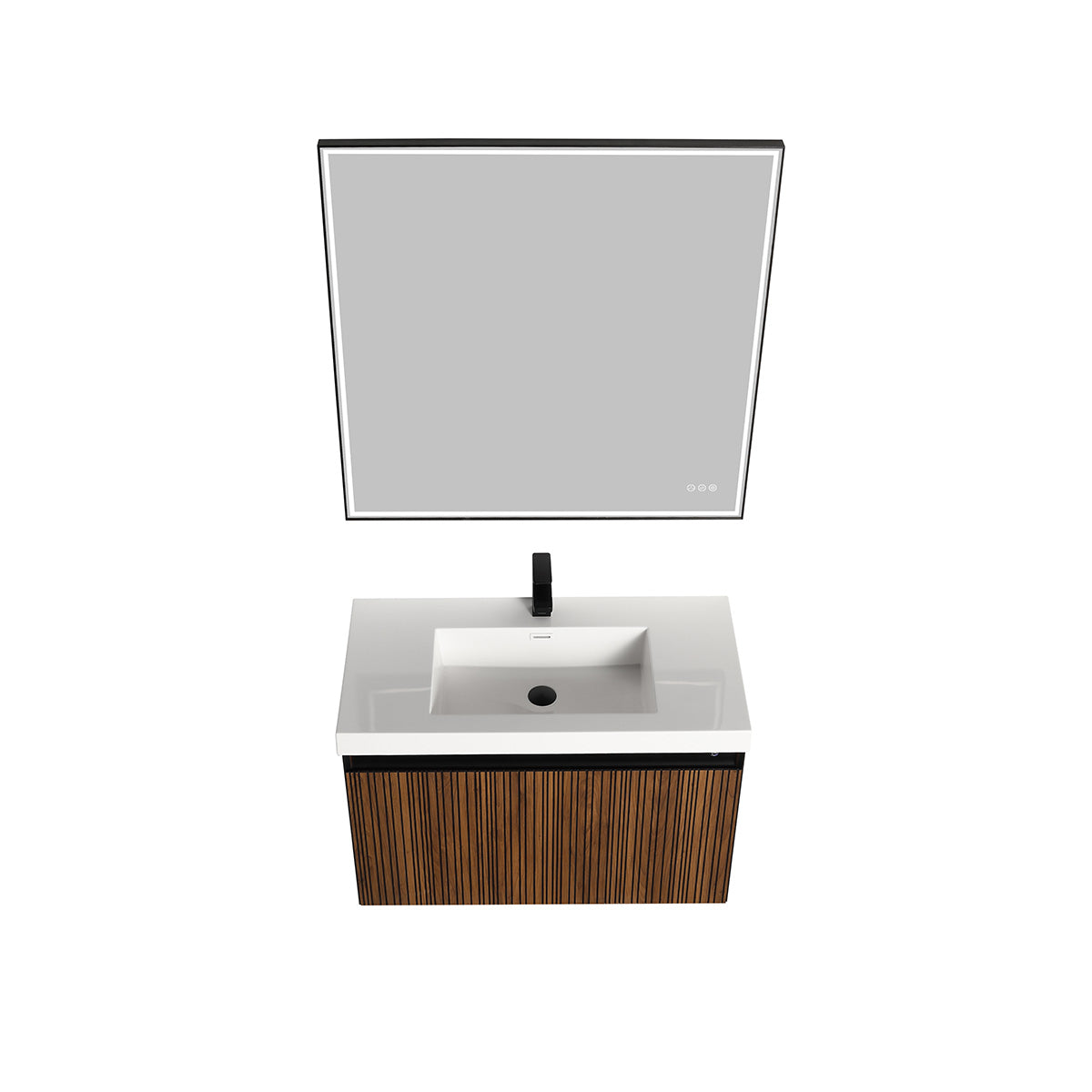 Blossom Lille – 36 Inch Vanity - Brown Walnut Strip