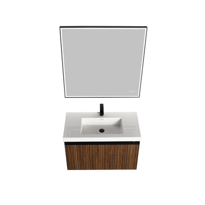 Blossom Lille – 36 Inch Vanity - Brown Walnut Strip