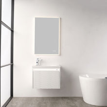 Load image into Gallery viewer, Blossom Voyage Wall-Hung 24&quot; Glossy White Vanity,  Acrylic Sink, LED Lighting, front