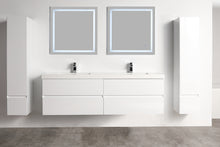 Load image into Gallery viewer, Blossom Assisi 72&quot; Double sink Vanity - Luxurious Minimalist Design with Soft-Closing Drawers, Glossy White, front