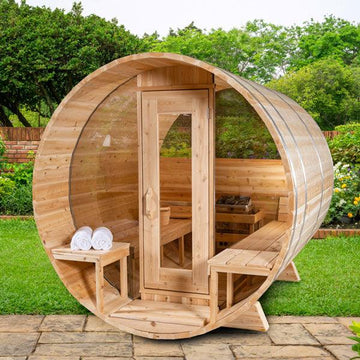 Dundalk LeisureCraft Serenity MP Barrel Sauna - Front