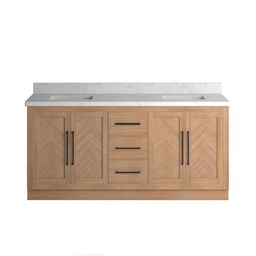 Vivian 72 inch Double Freestanding Bath Vanity - Front