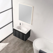 Load image into Gallery viewer, Blossom Voyage 30″ Charcoal Vanity, Droplet-Shaped Basin - LED Illuminated, side