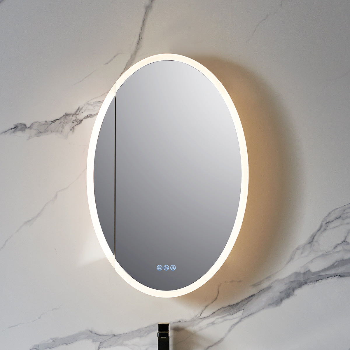 Blossom Spica 24″ Oval LED Medicine Cabinet - front 1