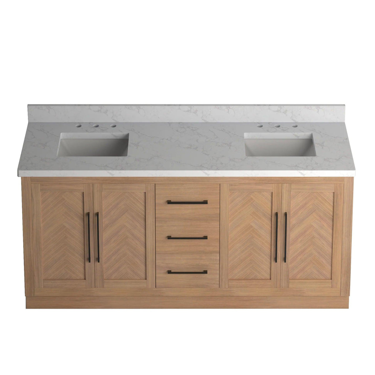 Vivian 72 inch Double Freestanding Bath Vanity - Sinks