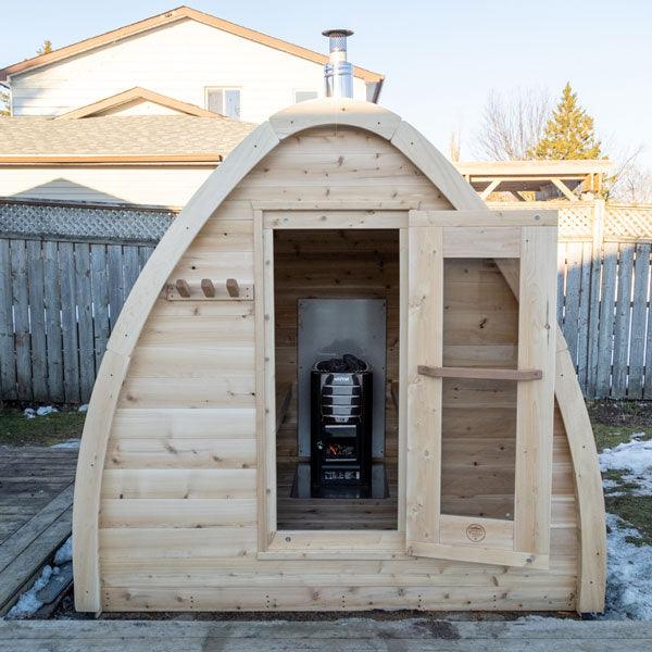 Dundalk LeisureCraft CT MiniPOD Sauna - Open front