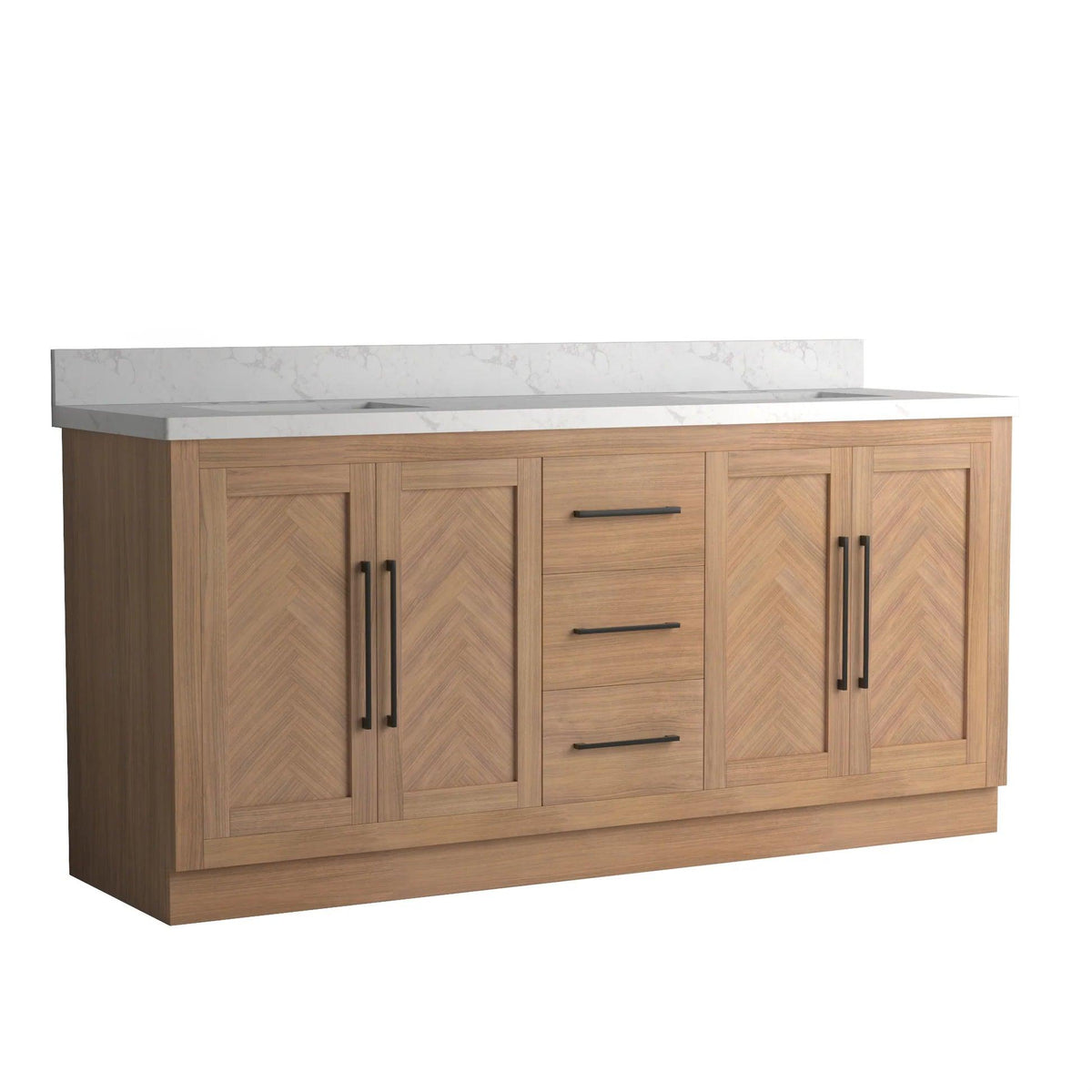 Vivian 72 inch Double Freestanding Bath Vanity - Drawers