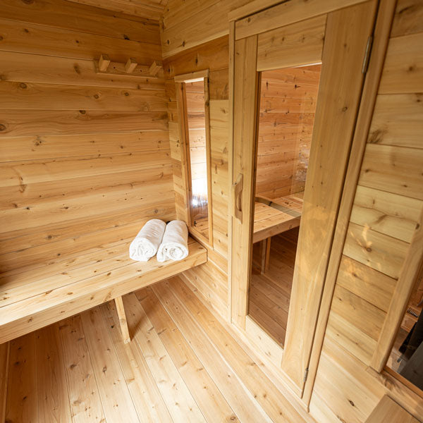 Dundalk LeisureCraft CT Georgian Cabin Sauna with Changeroom - Interior