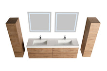 Load image into Gallery viewer, Blossom Assisi 72&quot; Double sink Vanity - Luxurious Minimalist Design with Soft-Closing Drawers, Classic Oak, up