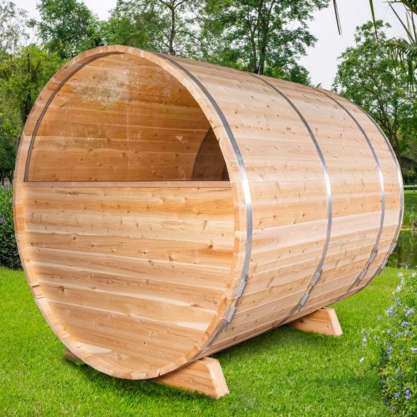 LeisureCraft Tranquility MP Barrel Sauna - Back