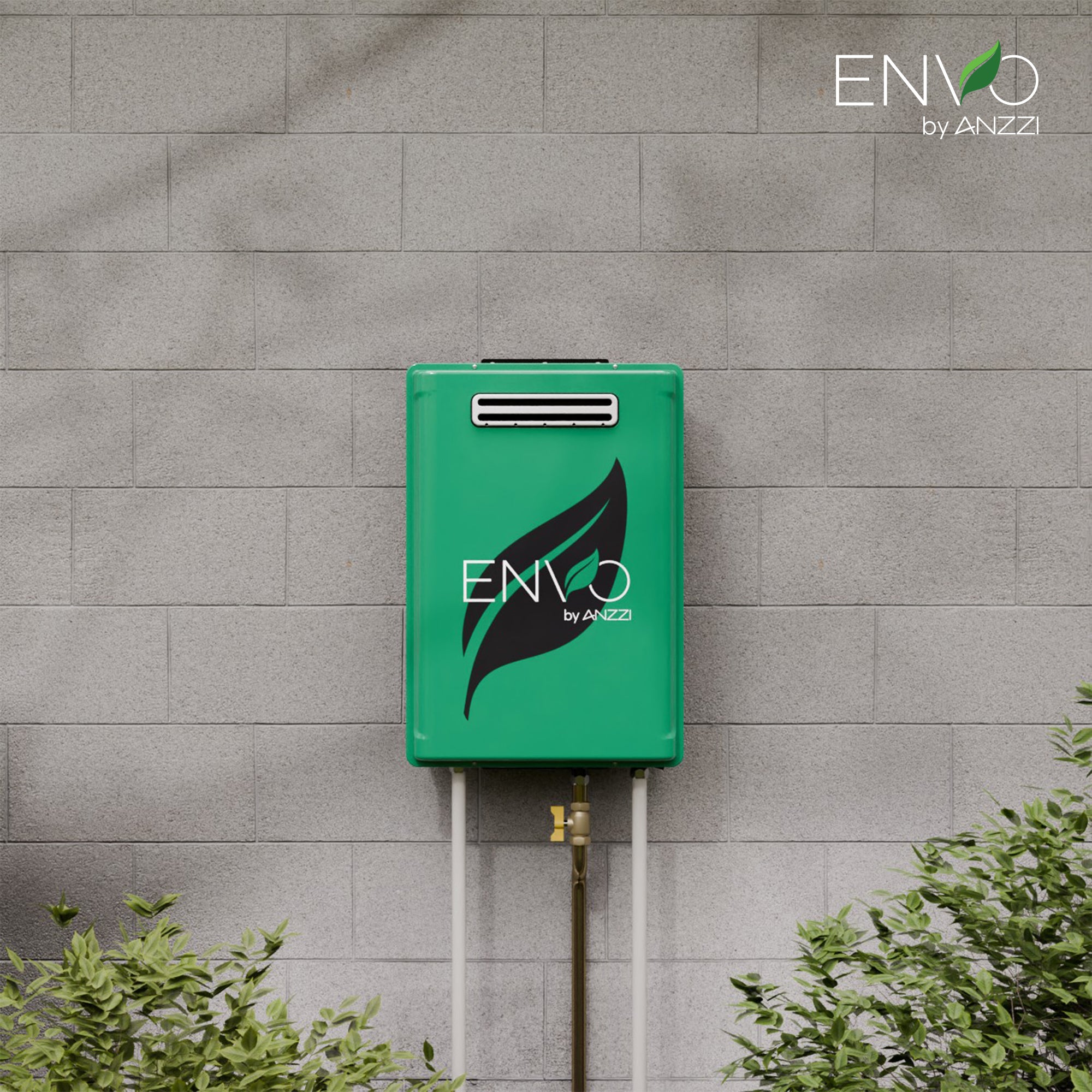 ENVO 180,000 BTU Natural Gas Tankless Water Heater – Outdoor, Energy-Efficient with Remote Temperature Control
