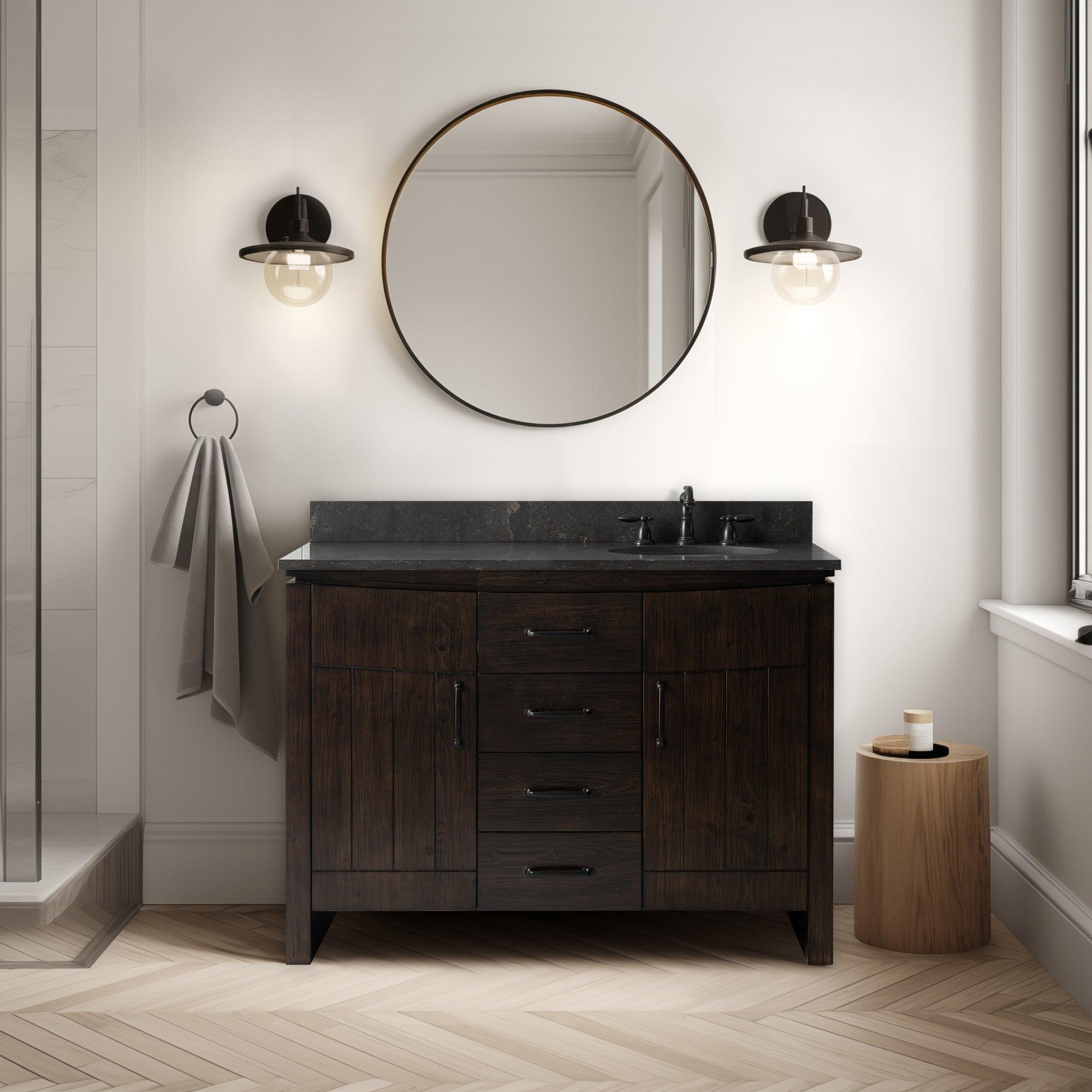 Freestanding Bathroom Vanity - Closed,Front