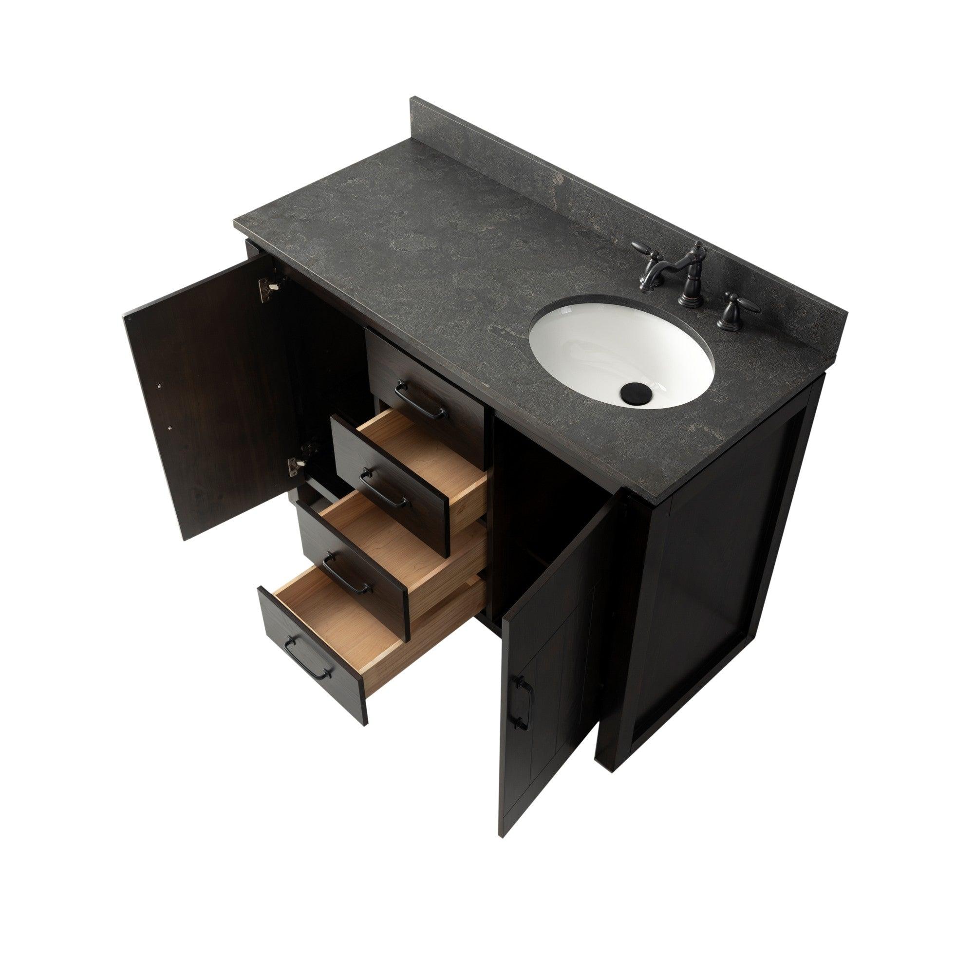 Freestanding Bathroom Vanity - Open,Up