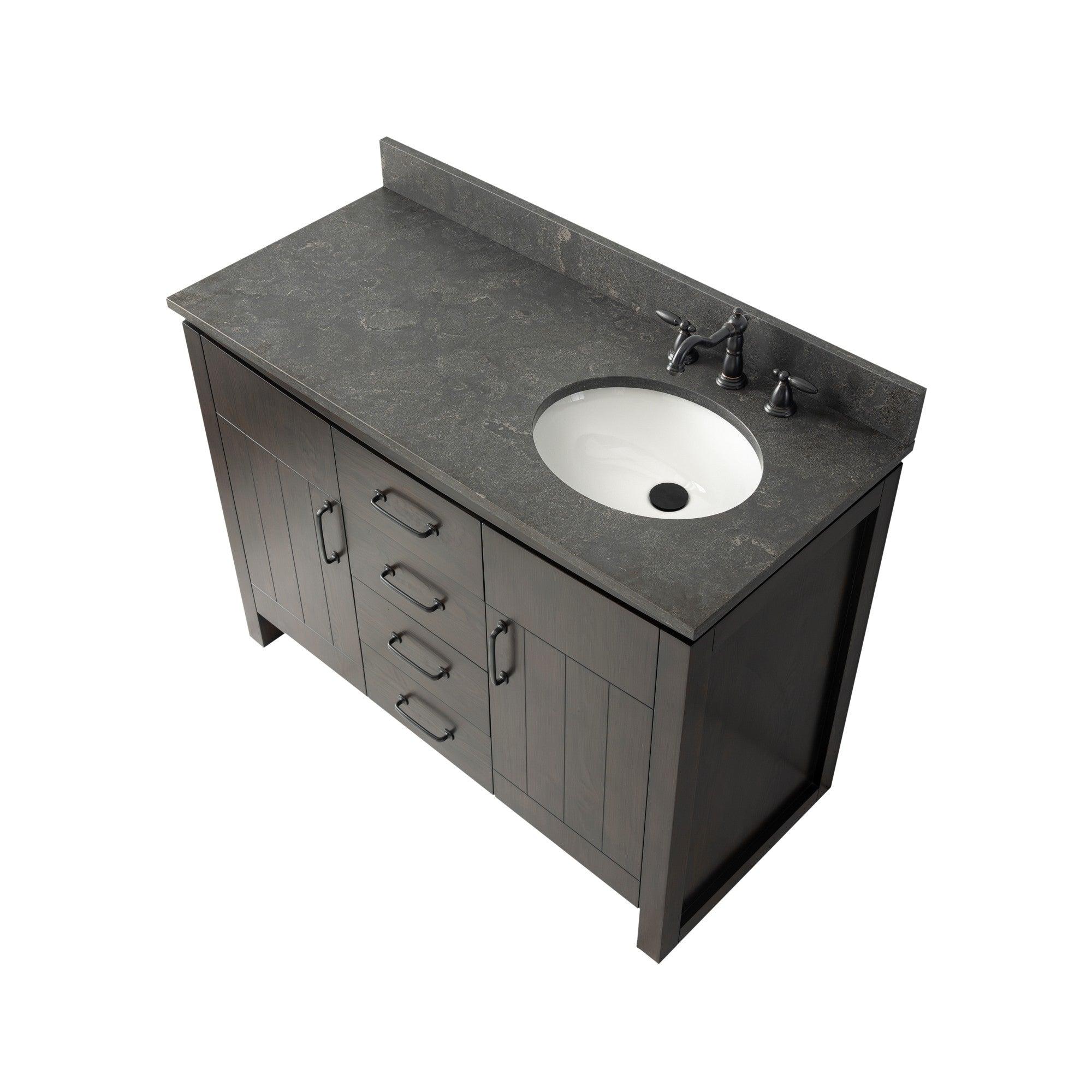 Freestanding Bathroom Vanity - Closed,Up