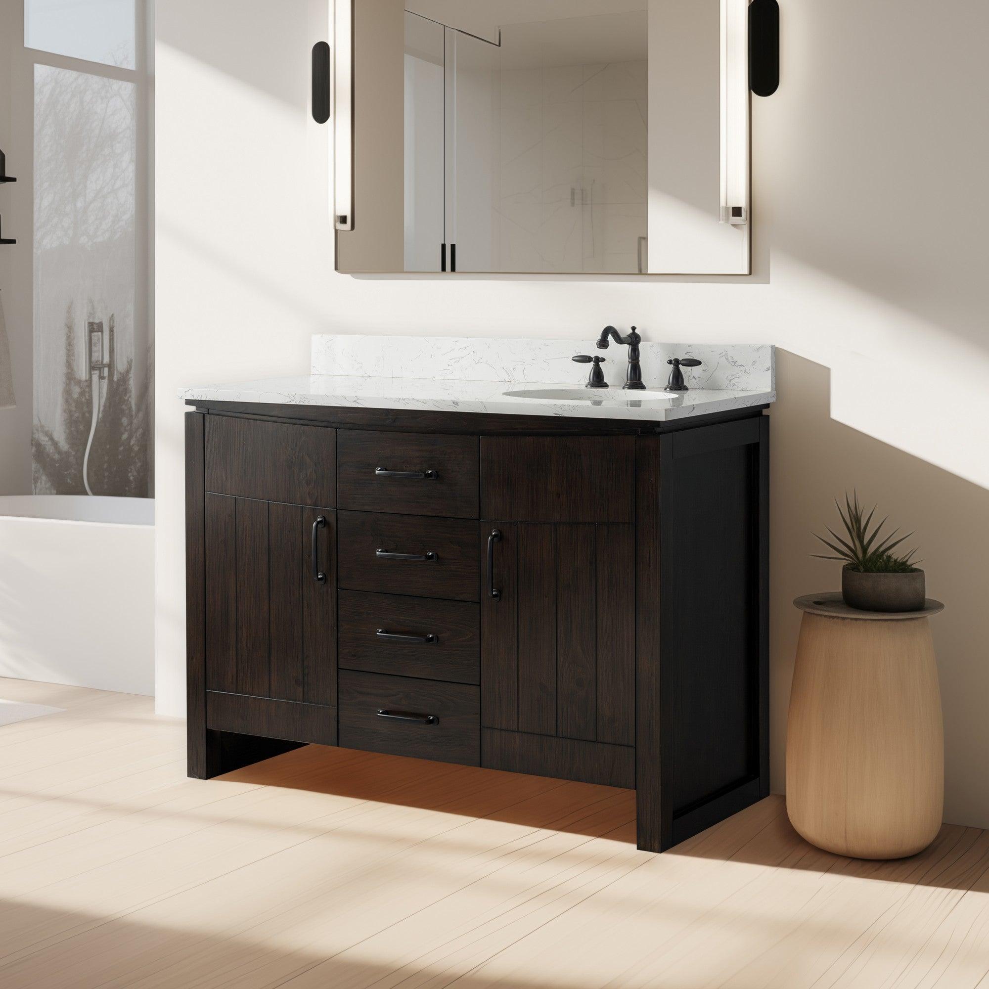 Bellaterra 48 in. Freestanding Bath Vanity - Fron