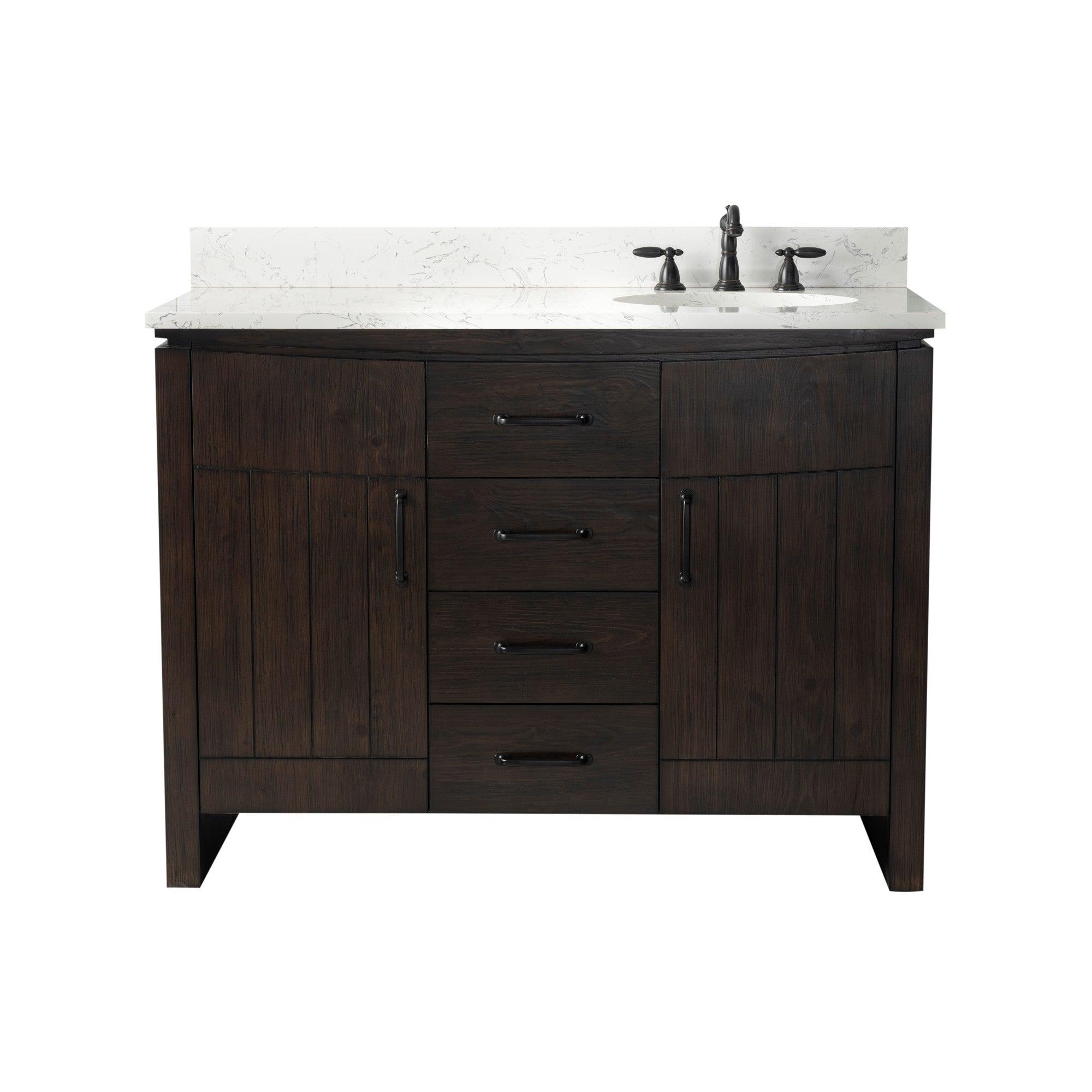Bellaterra 48 in. Freestanding Bath Vanity - Front,Closed