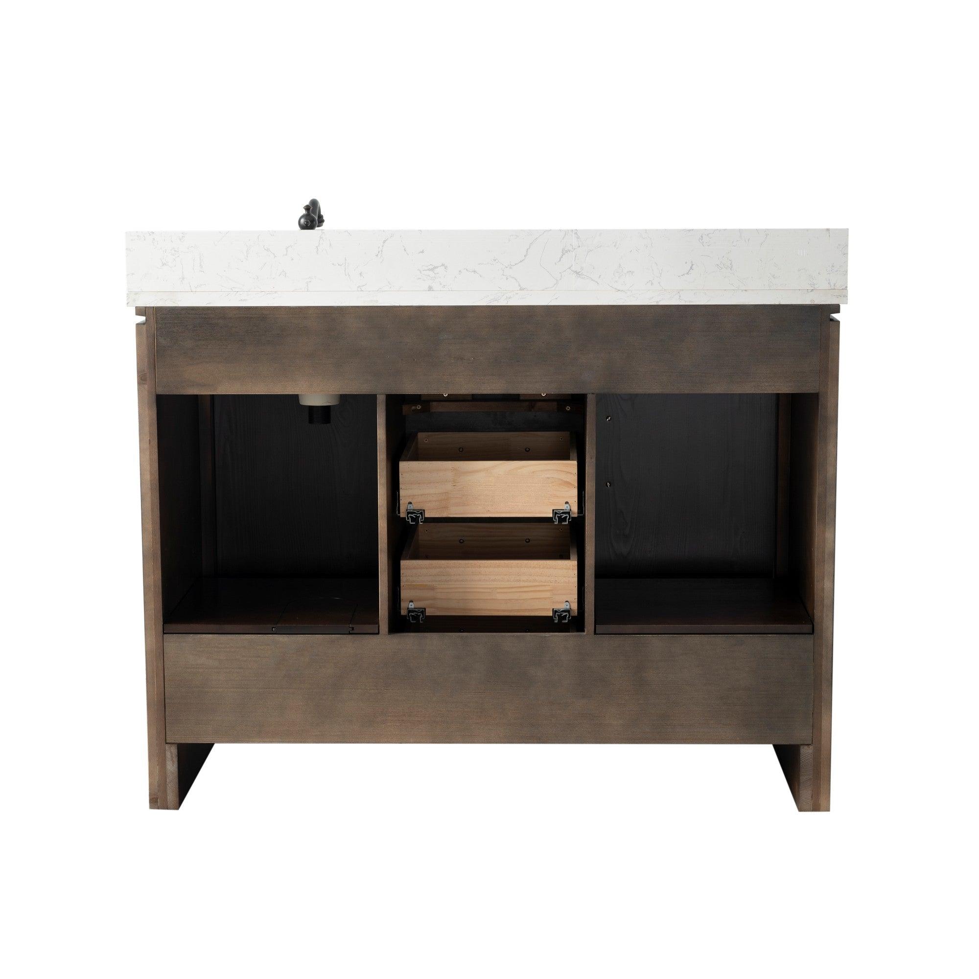 Bellaterra 48 in. Freestanding Bath Vanity - Back