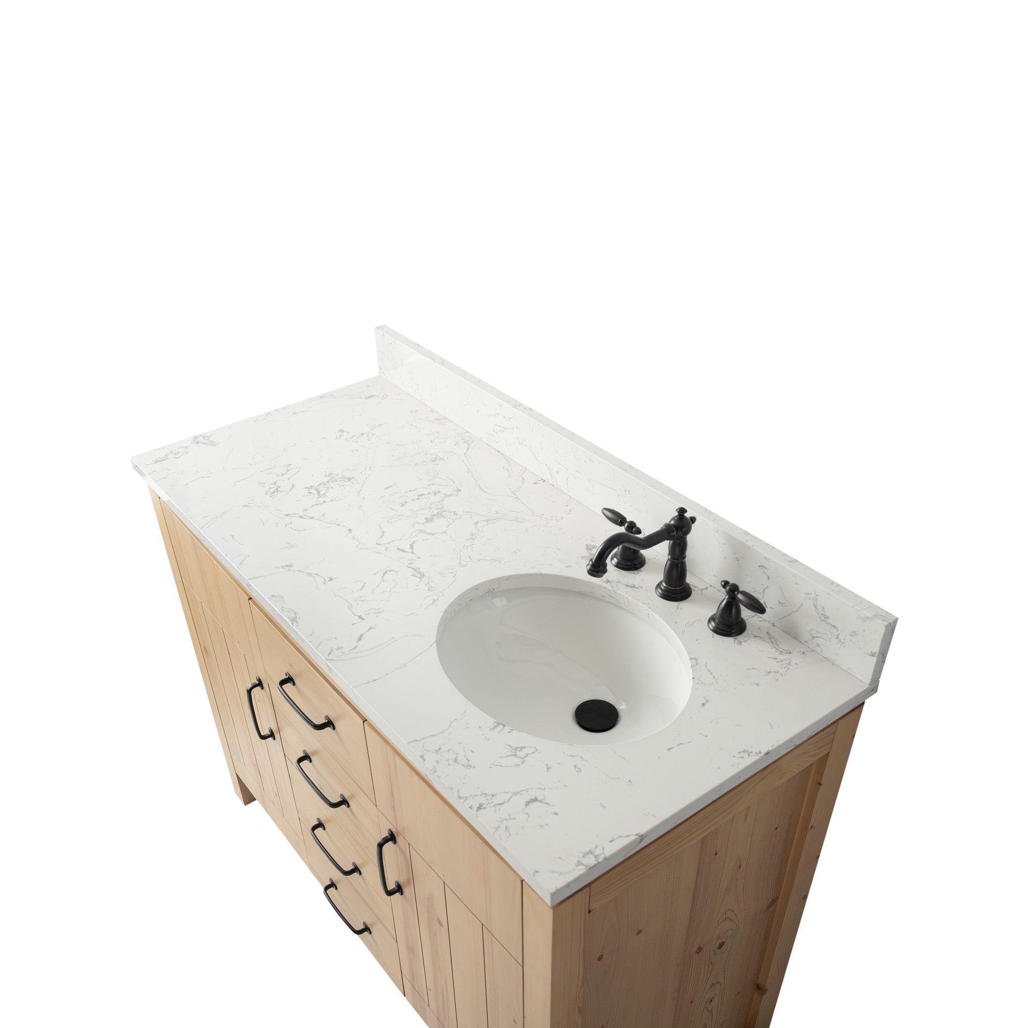 Bellaterra Natural Fir Wood 48 Inch Vanity - 1