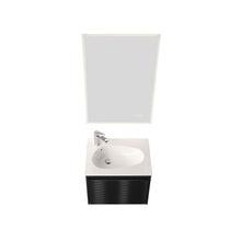 Load image into Gallery viewer, Blossom Voyage Wall-Hung 24&quot; Charcoal Vanity,  Acrylic Sink, LED Lighting, front up