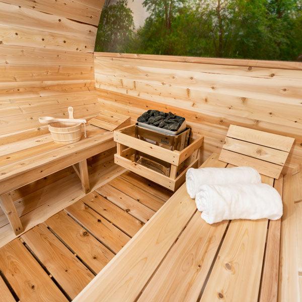 LeisureCraft Tranquility MP Barrel Sauna - Seating