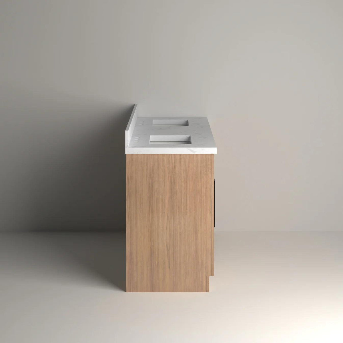 Vivian 60" Double Freestanding Bath Vanity - Side