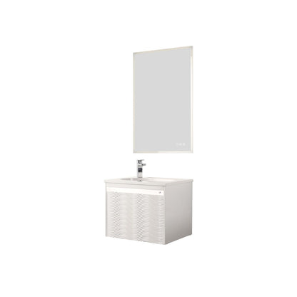 Blossom Voyage Wall-Hung 24" Glossy White Vanity,  Acrylic Sink, LED Lighting, side