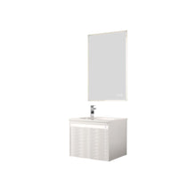 Load image into Gallery viewer, Blossom Voyage Wall-Hung 24&quot; Glossy White Vanity,  Acrylic Sink, LED Lighting, side