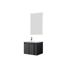 Load image into Gallery viewer, Blossom Voyage Wall-Hung 24&quot; Charcoal Vanity,  Acrylic Sink, LED Lighting, side