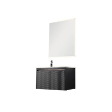 Load image into Gallery viewer, Blossom Voyage 30″ Charcoal Vanity, Droplet-Shaped Basin - LED Illuminated, side 1