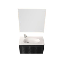 Load image into Gallery viewer, Blossom Voyage Charcoal 36″ Vanity with Droplet-Shaped Basin - LED Illuminated, up view