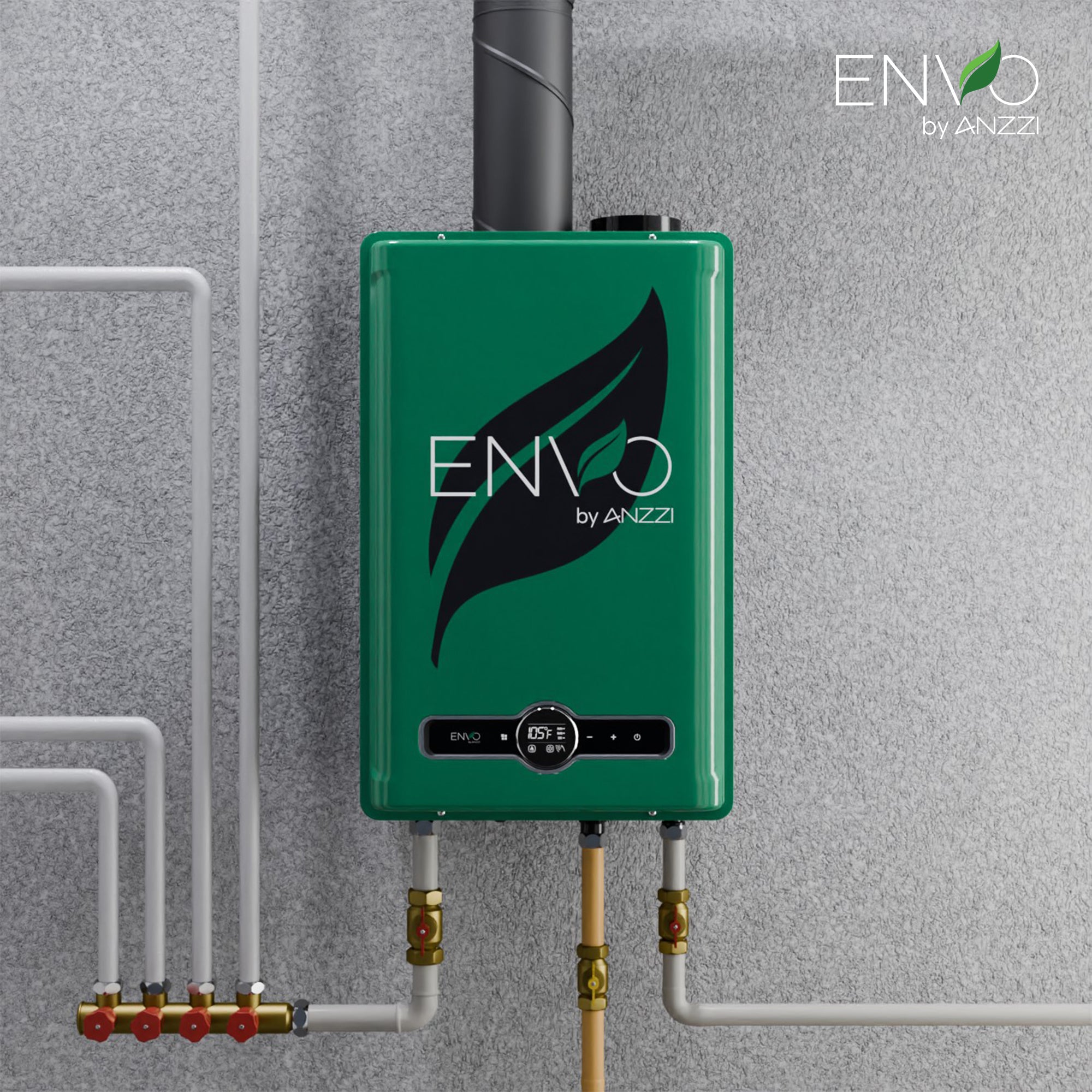 ENVO Indoor 199,000 BTU Natural Gas Tankless Water Heater with Advanced Digital Interface