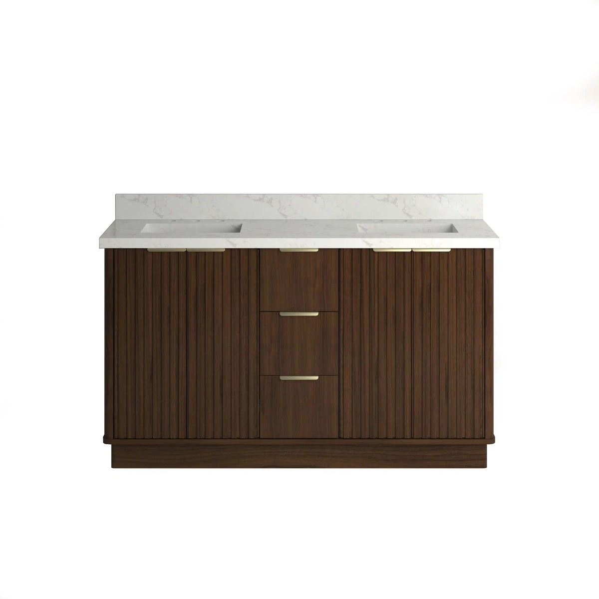 Kathryn 60 inch Double Freestanding Bath Vanity - Front,Closed