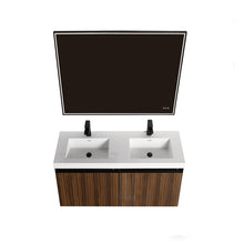 Load image into Gallery viewer, Blossom Lille – 48 Inch Double Vanity - Brown Walnut Strip