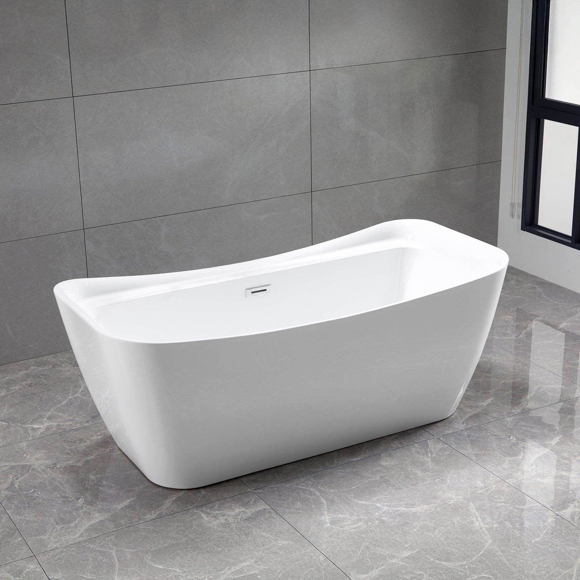 Modern Freestanding Acrylic Bathtub - Bathtub
